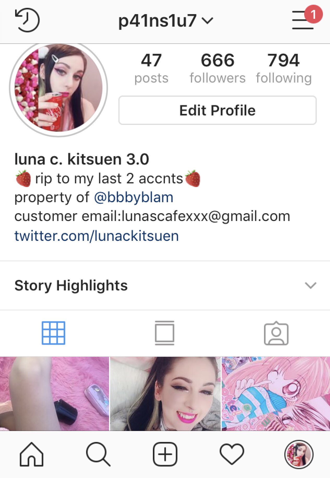 🫧 Luna C. Kitsuen 🫧 on X: deff dont think im getting my old instagram  back lol so dont forget to follow my new one 💕 IG:p41ns1u7  t.coUZoewdvYBh  X
