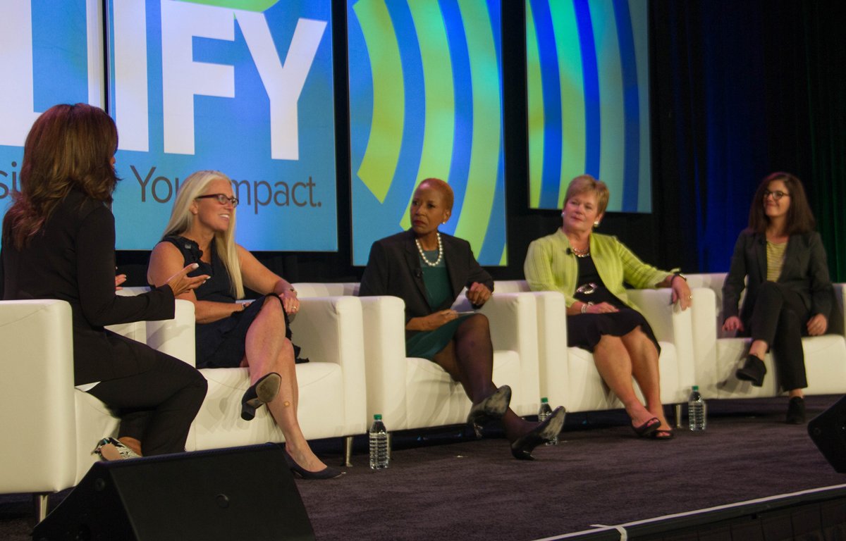 NextUpIsNow's tweet photo. At the NEW Leadership Summit, 4 women leaders discussed the current state of #genderparity in the workplace. #newsummit https://t.co/w2XFEaGdfY https://t.co/1LJMs5wP28