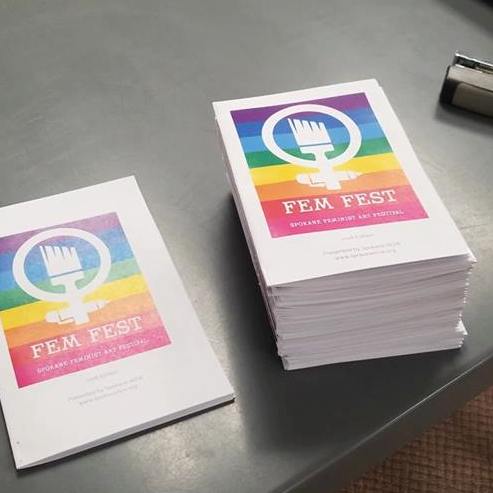SpokaneAreaNOW's tweet photo. Ladies+ Who Lunch and the FemFest Zine launch this Saturday at Noon, Boots Bakery. - https://t.co/N5ZoHqCTyH https://t.co/VWNrnMUFu8