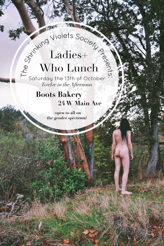 SpokaneAreaNOW's tweet photo. Ladies+ Who Lunch and the FemFest Zine launch this Saturday at Noon, Boots Bakery. - https://t.co/N5ZoHqCTyH https://t.co/VWNrnMUFu8