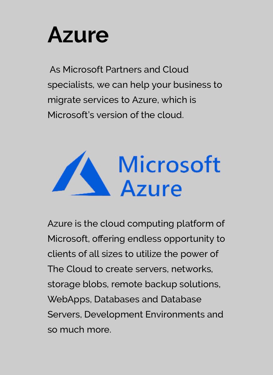 Microsoft Azure is Microsoft’s answer to cloud computing. Find out what we think and why we are proud to offer the benefits to our clients. #ITsolutions #Azure #ITpartners #CloudComputing #businessresults #Microsoft 

buff.ly/2zTYR6c…/how-good-is-azure-and-how-do-yo…/