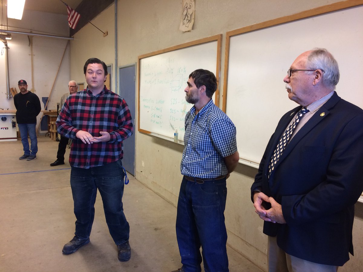 OregonSuccess's tweet image. Kyle, a Reedsport graduate, telling us his story about how CTE classes helped change his life.