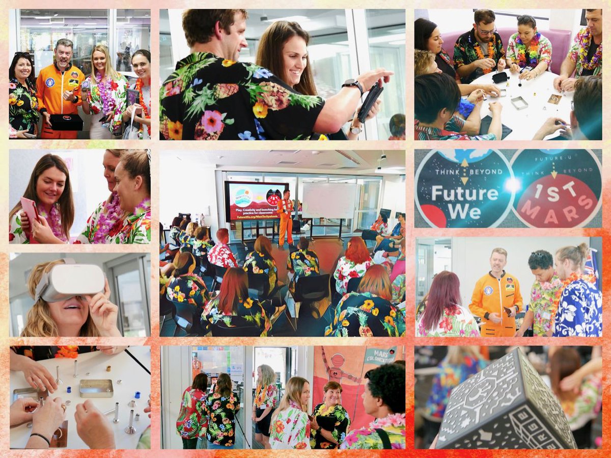 @techpaloozagc saw 55 Teacher's choose to go to Mars &amp; try out classroom future-ready activities + tech like OculusGo VR, <a href="/MergeVR/">Merge</a> Cubes, clip-on microscopes &amp; 360 apps. Full gallery of the fun: icloud.com/sharedalbum/#B…

#Techplza #SpaceEd #futureready #firstkidsonmars #AussieEd
