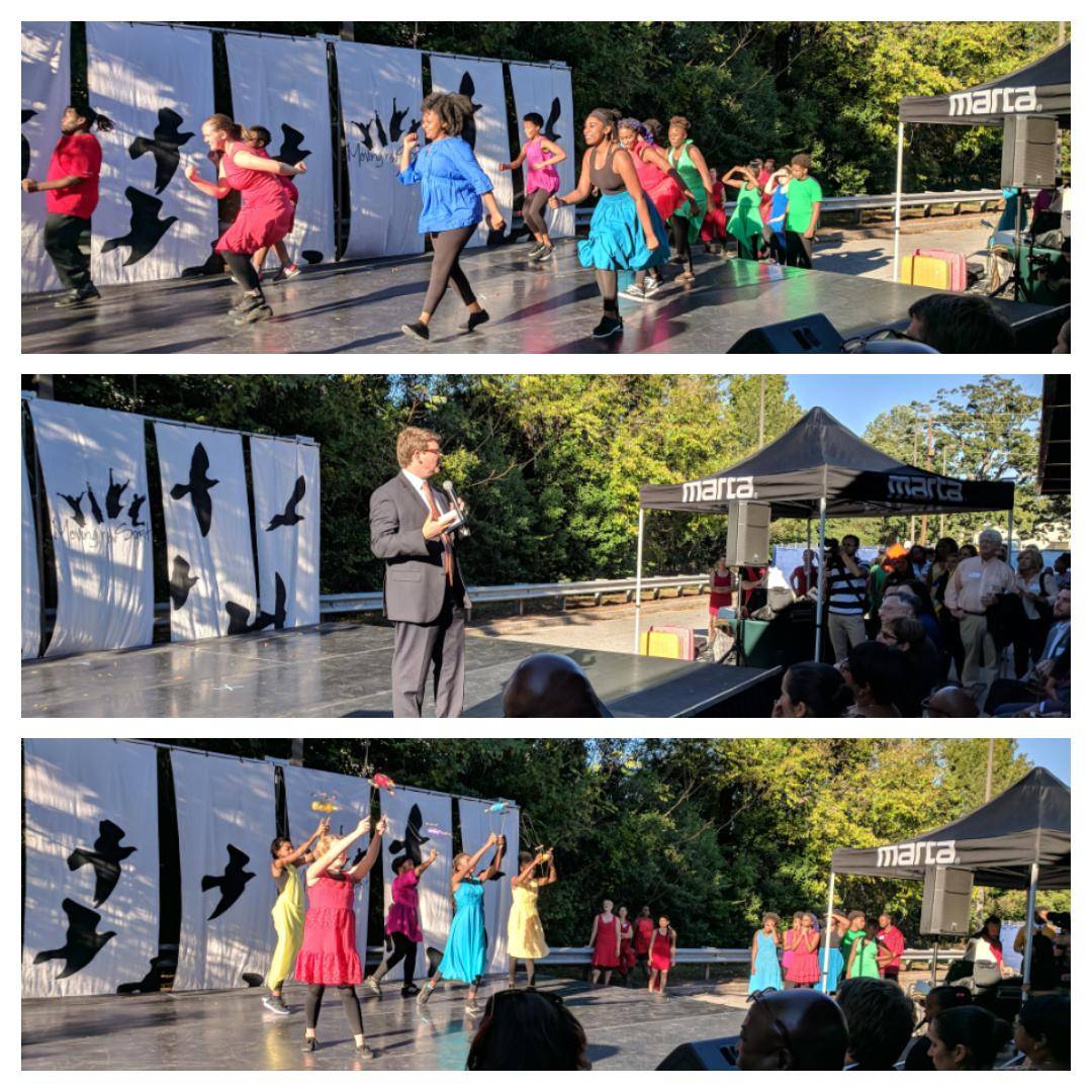 MARTAtransit's tweet photo. Honored and delighted to be part of this amazing journey #movinginthespirit "ground soaring" at our Edgewood/Candler Park Station TOD https://t.co/6EMvGZRLo3
