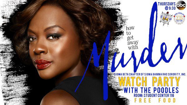 SigmaBeta_SGRHO's tweet photo. Join us tonight at 9:30PM to watch How to Get Away with Murder! 💙💛 https://t.co/z0dfVJ2OFf