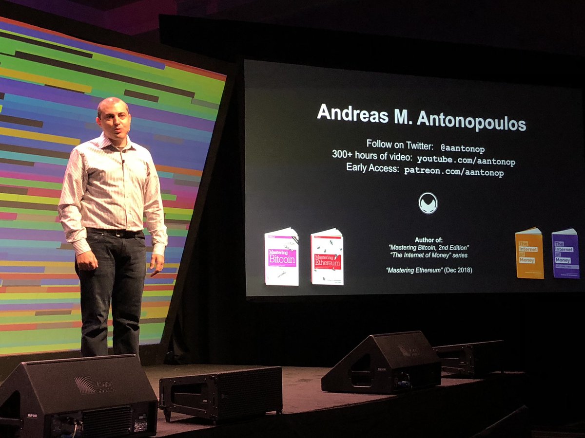 rodrixdigital's tweet photo. It was a true privilege to watch @aantonop from the first row at @HoshoCon 2018. Thank You for another revolutionary lecture. https://t.co/pT2dli51e0