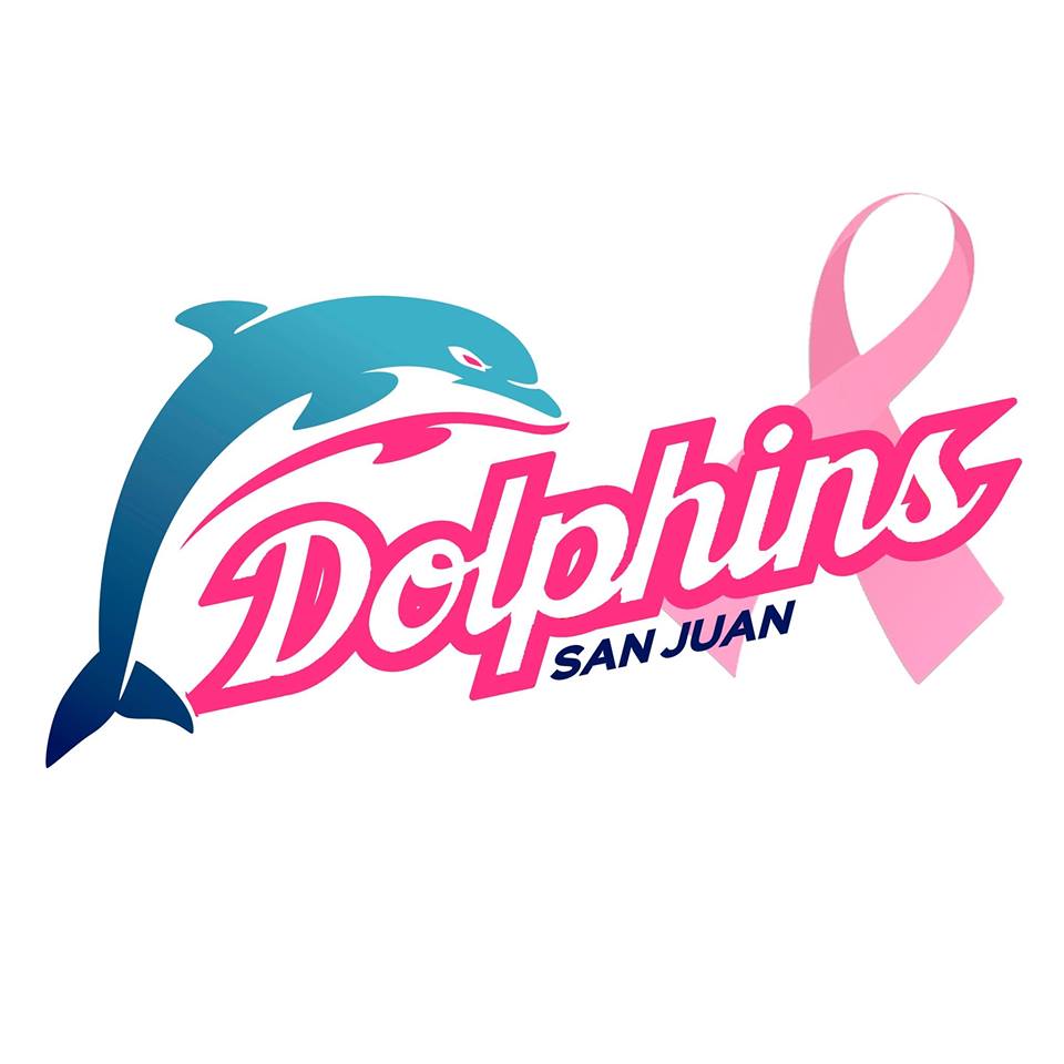 En San Juan Dolphins nos "vestimos" de rosa durante el mes de Octubre, el mes de lucha contra el cáncer de mama.