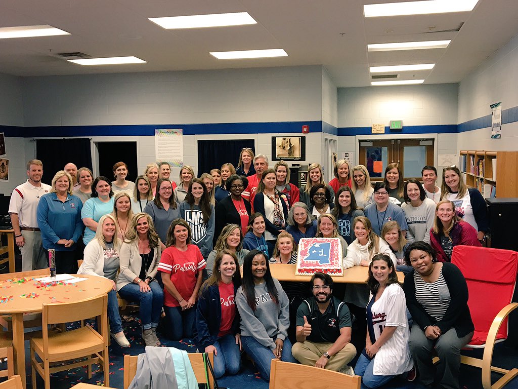 Lewisburg Middle School was tied for the #1 middle school in the state of Mississippi!  Congratulations to our faculty, staff, students and parents on being the top middle school in the state for 3 years in a row! #LMSPATS #TeamDCS