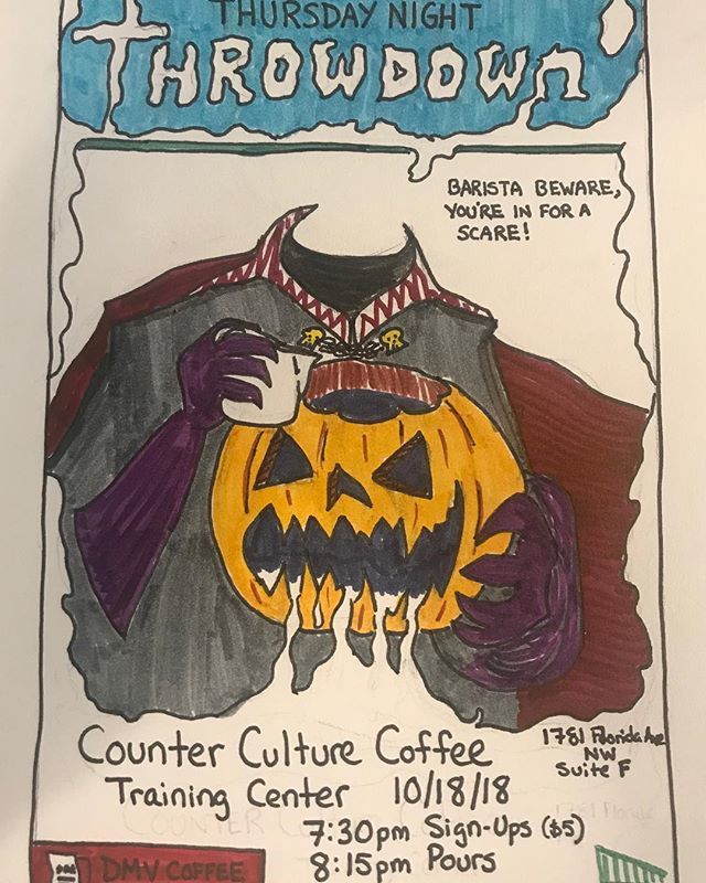 🗣🗣FOLKS!! A week from today (10/18) we’re having our monthly TNT at the CCC DC TC(1781 Florida AVE NW)! There’ll be laughter, latte art, libations (that you bring yourself), luck, and other things that start with the letter l I’m sure. 
Signups start… ift.tt/2RI4pHZ