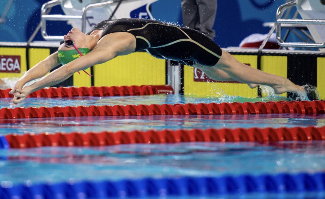 AUSOlympicTeam's tweet photo. 🥇GOLD🥇for Kaylee McKeown in the 50m backstroke! What a performance at 28.28 secs! #GoKaylee #TeamAUS 🇦🇺💚💛 https://t.co/D5InMNIDvm