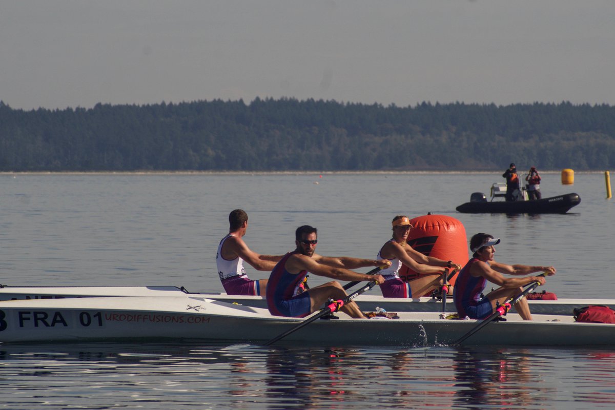 A little bit of the action from the first race of the regatta, between the French and Dutch Teams, with the Dutch team of Mitchel Steenman and Janneke Van Der Meulen moving through to the final in first place! #WRCC2018