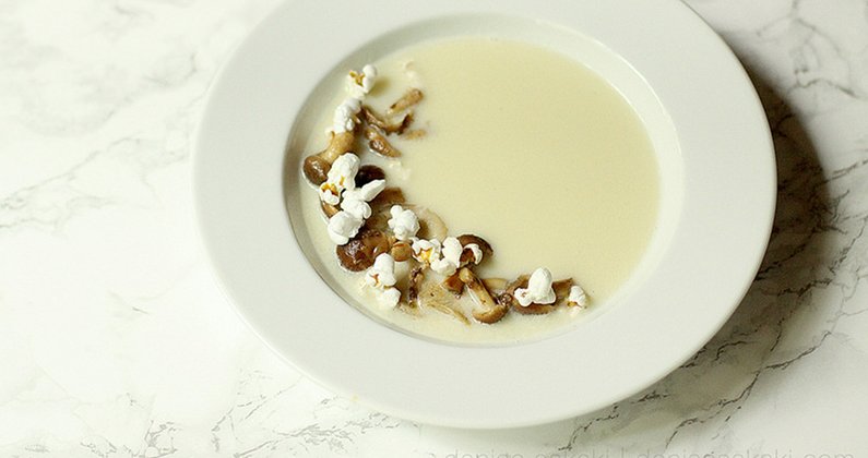 Author Julien Perry culled the best recipes from Seattle's top chefs and shares the details for Chef Shaun McCrain's vanilla-scented corn soup with chanterelles from <a href="/copineseattle/">Copine</a> in Seattle. tinyurl.com/y86sm9sm  #seattlecooks #mushrooms #Recipe #wineandfood #foodie #pacnw