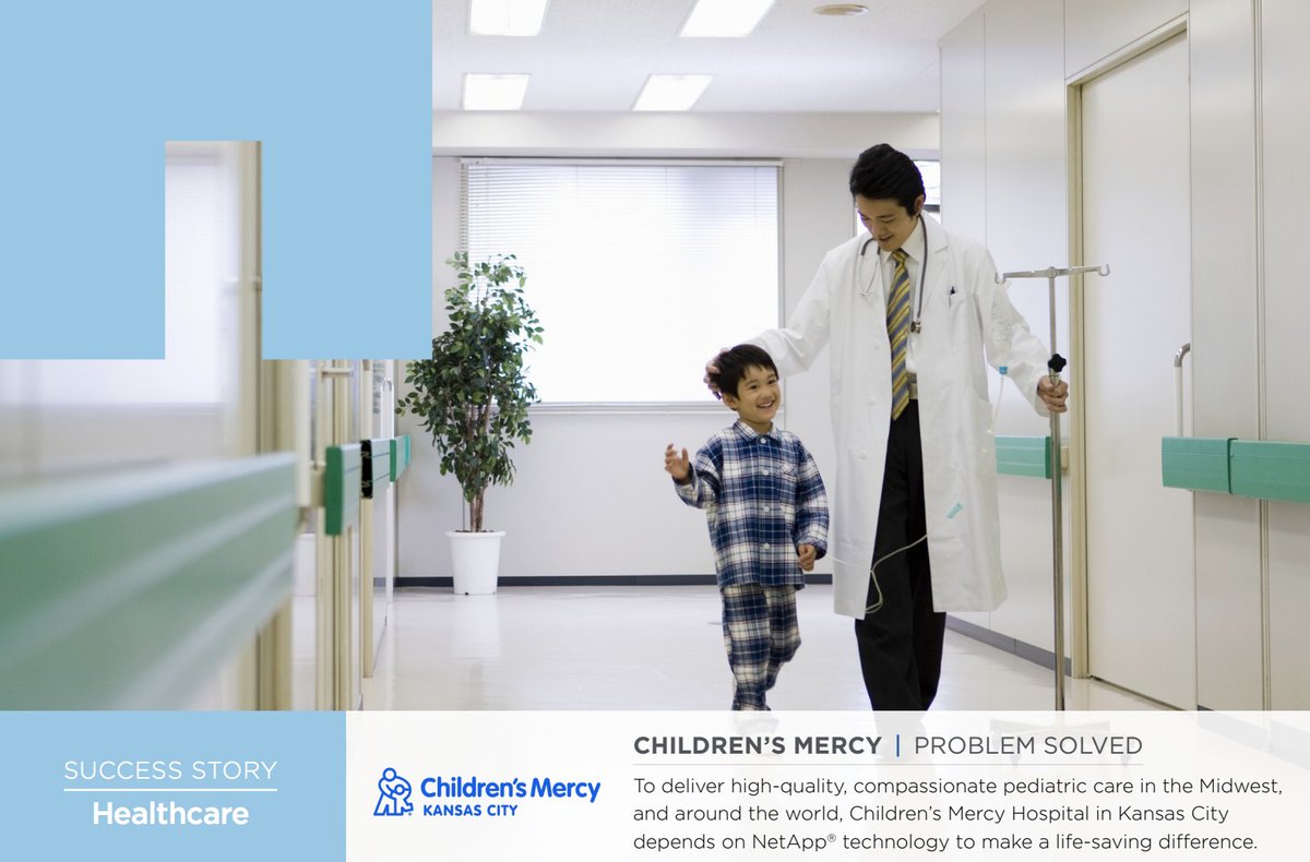 sheik230's tweet image. Children’s Mercy Hospital Turns Digital Leader and Delivers
World-Class Care with @NetAppHCI @dchou1107 customers.netapp.com/en/childrens-m…