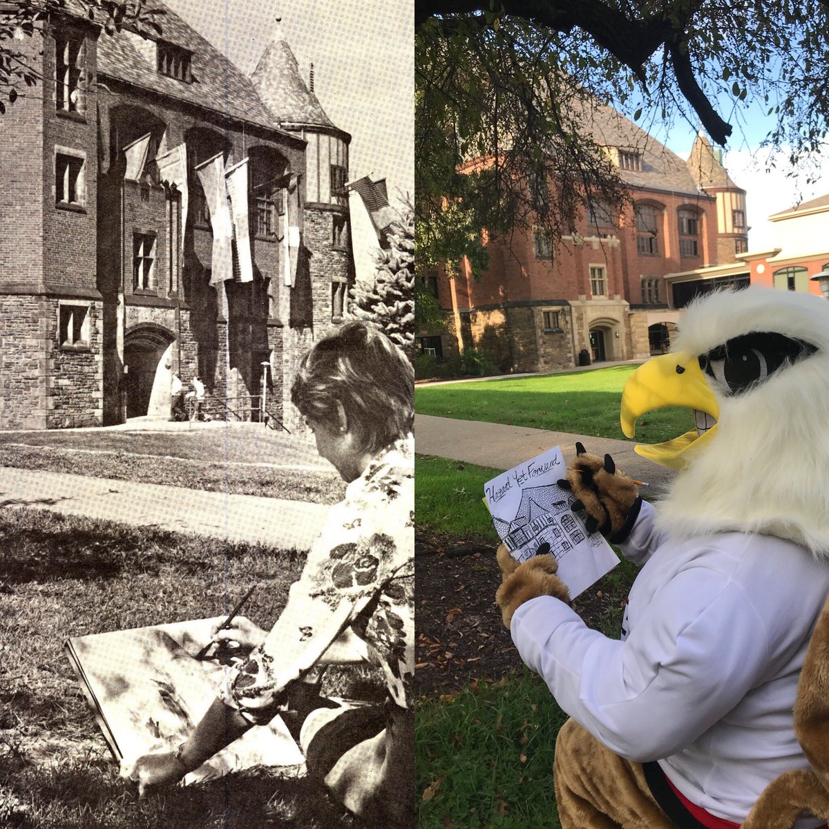 setonhill's tweet photo. Whether itβs 1976 or 2018, no #Setonian can resist the beauty of Sullivan Hall! π¨π #tbt #SetonHill100 https://t.co/d1lSBYq7Bt