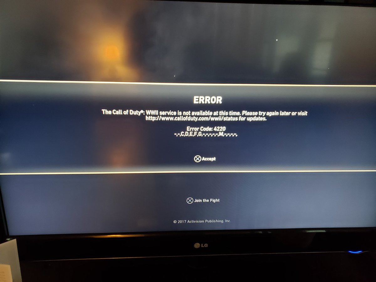 JohnJr121169's tweet photo. Ironic WW2 servers down tonight, mayhe there pre downloading Black ops 4 too, #cod #BlackOps4 #ps4nation https://t.co/IC5rxlto9S