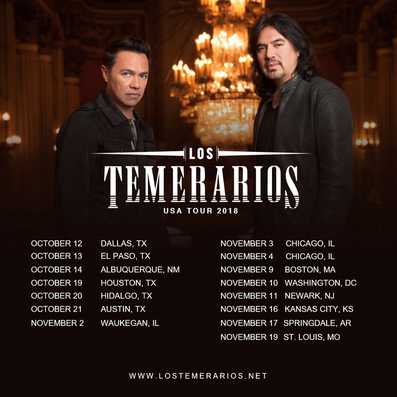 los_temerarios's tweet photo. Amigos Temerarios esperamos verlos a todos durante #LosTemerariosTour #Virtus https://t.co/HHGqIDuxI2