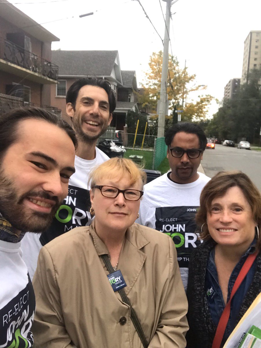 JohnTory's tweet photo. Wrapping up another full day of getting out the vote for advance polls. Thanks to all my amazing #VoteJohnTory volunteers! https://t.co/68OhhtB0g7