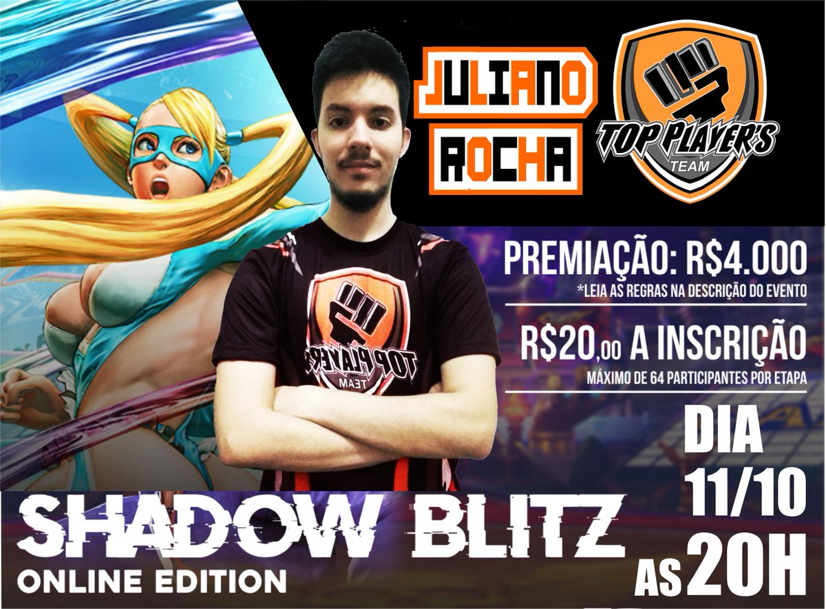 topplayersteam2's tweet photo. Hoje logo mais as 20 horas teremos nosso player Juliano Rocha em mais um evento, vamos todos torcer por ele pessoal🤣
https://t.co/Jzzsc3afEP https://t.co/y4lQONzlbe