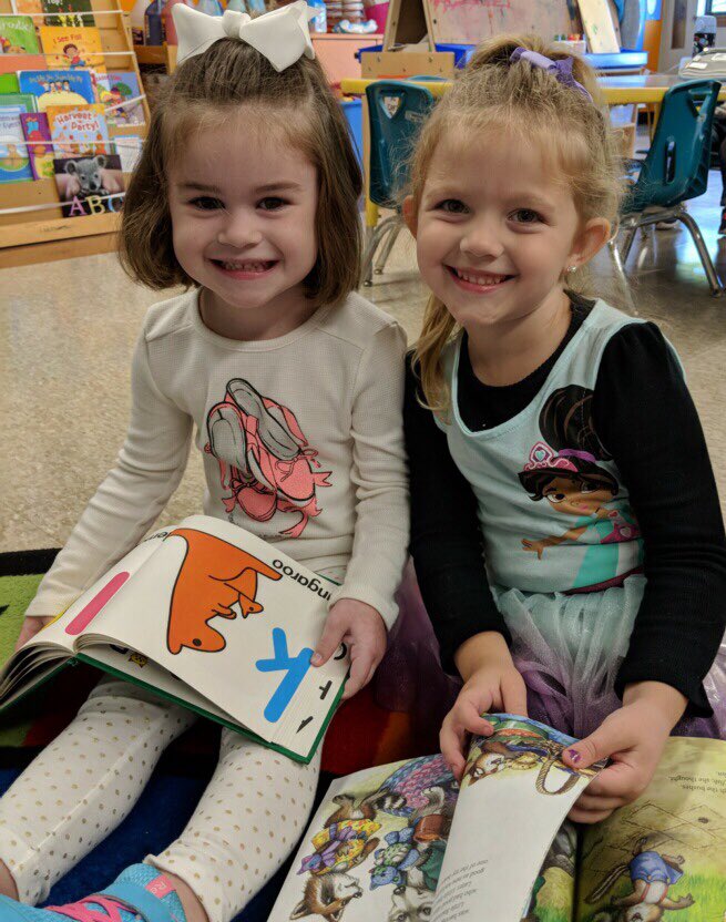 jennyk2295's tweet photo. Reading in pairs and appreciating books! We love reading here in PreK! <3 #jcsisthebest #Littlelancerspreschool https://t.co/PVaeF2mvIP