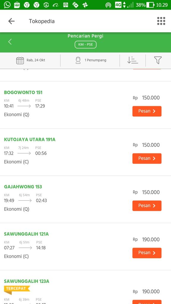jenengkutekgant's tweet photo. @KAI121 tarif kutojaya utara naik lagi?? dari 125 ribu jadi 150 ribu? padahal pelayanannya gitu2 aja g ada peningkatan @sahabatKAI121 @keretaapikita https://t.co/6m6Rv1FPr5