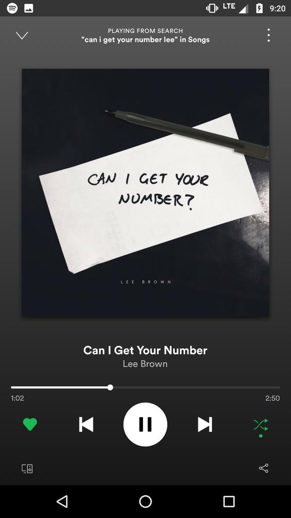 YOOOOO @LeeBrown_V NEW SONG #CANIGETYOURNUMBER IS OUT NOW ❤️ GO CHECK IT OUT ❤️