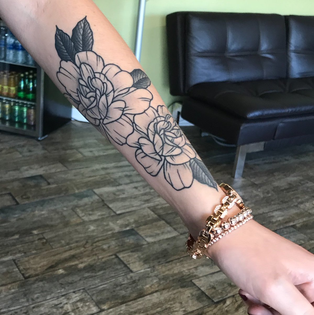 flower tattoo gardenia