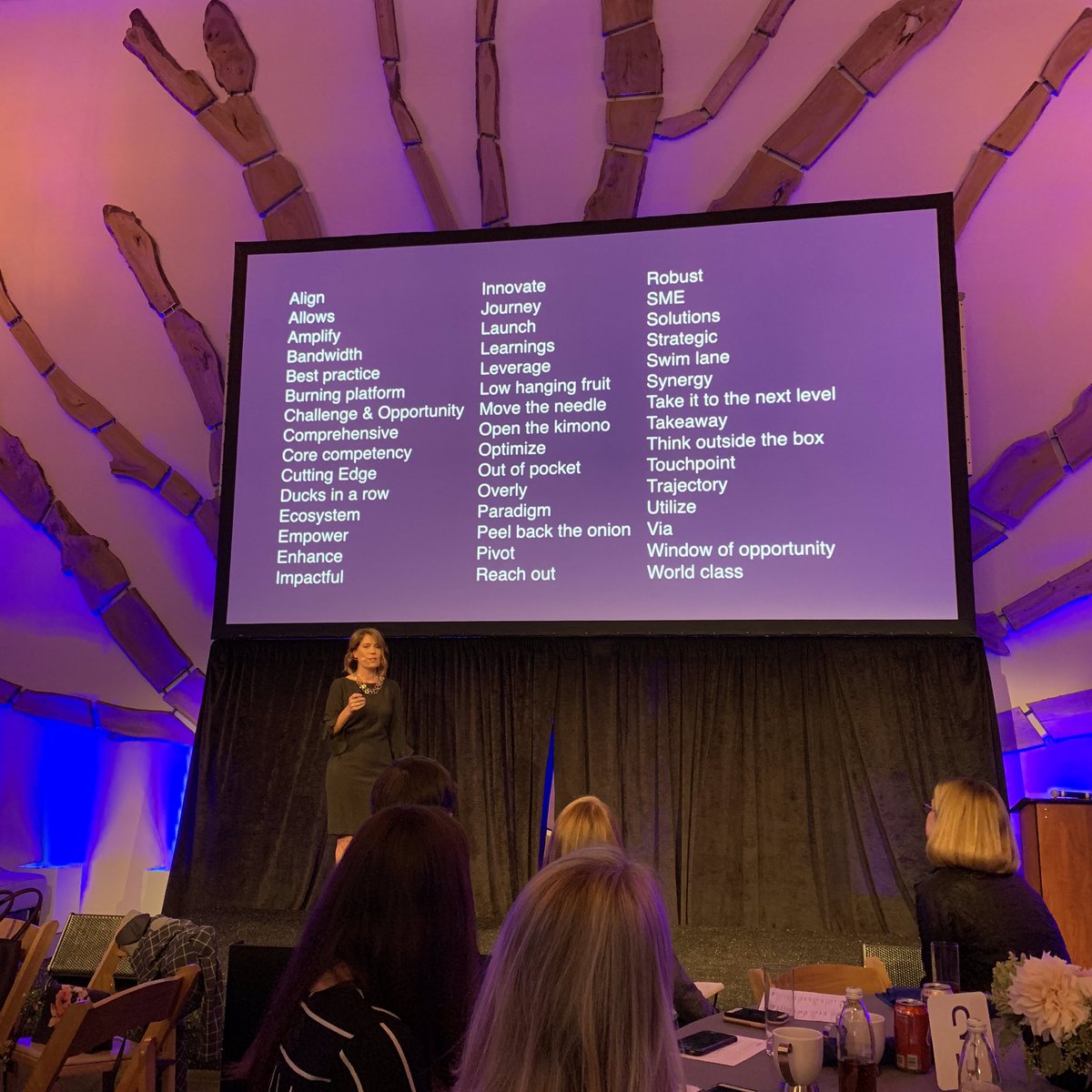 Love Trish Wexler’s list of banned words. Although I have to admit to being guilty of using many of these. #dysisummit <a href="/Dynamic_Signal/">Dynamic Signal by Firstup</a>