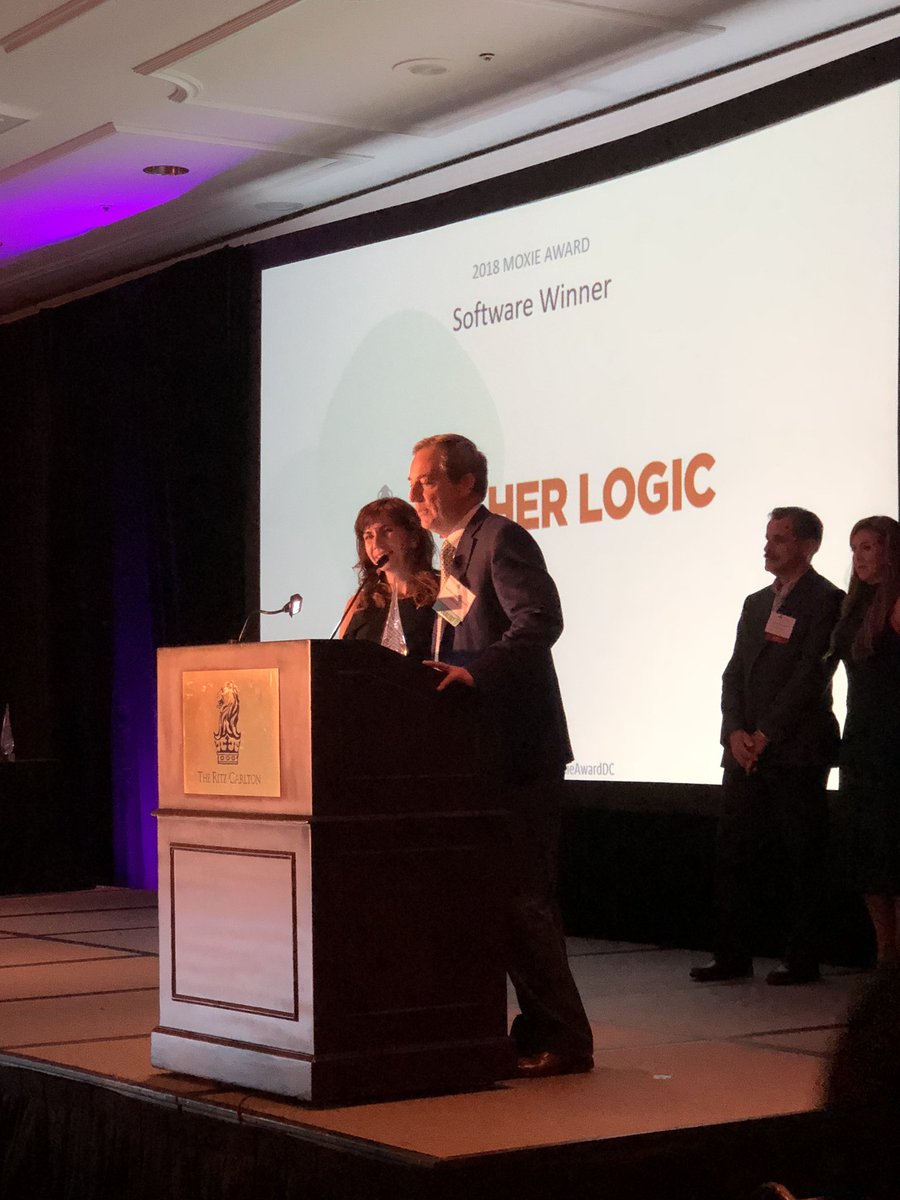 Congratulations to <a href="/HigherLogic/">Higher Logic</a> for reaching an even “higher” level with their 2018 Moxie Award win in the Software category. #moxieawarddc