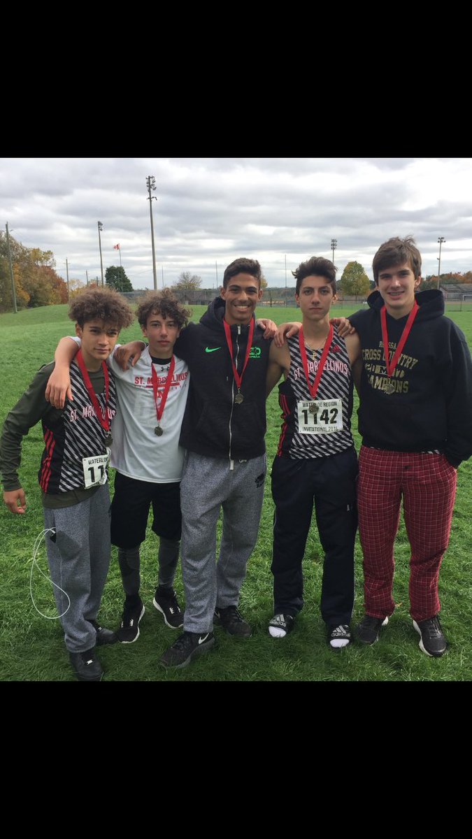 StMarcellinusXC's tweet photo. Congratulations to our JB team including โFrankie Mโ on their victory today at the #waterloo District XC Championships! #believe #jbfam #keeponwinning https://t.co/pUweQaXk36