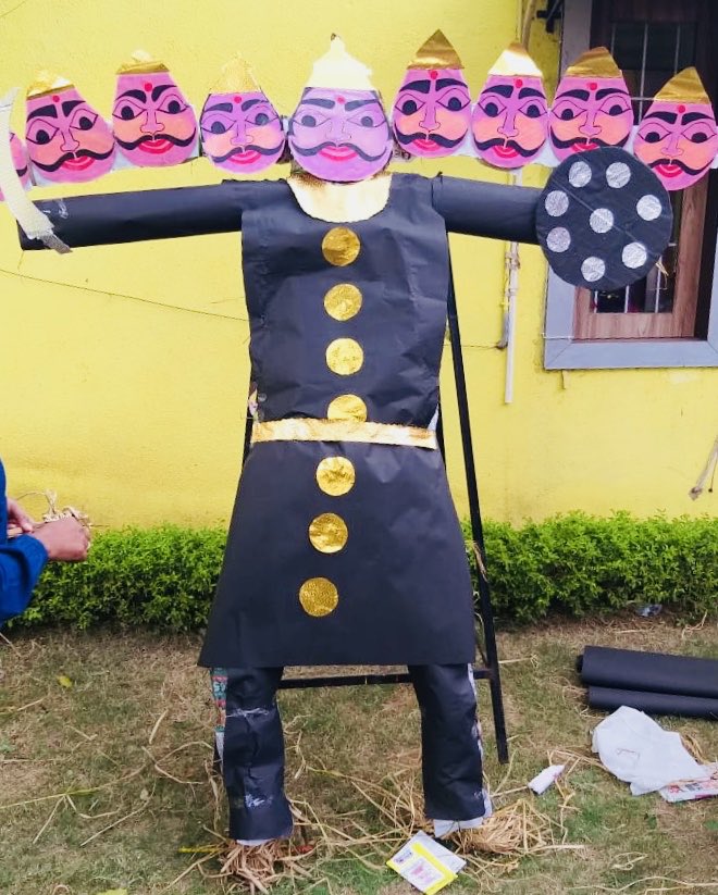 ⁦<a href="/bumblebeeindia/">Bumble Bee School</a>⁩ is getting ready for Dussera !!!