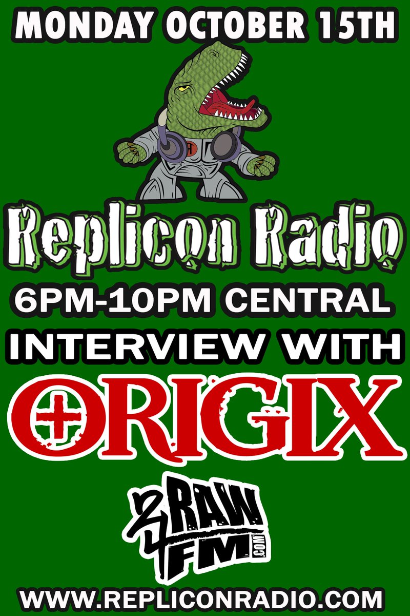 2RAW4FM's tweet image. THIS MONDAY NIGHT ORIGIX INTERVIEW ON #REPLICONRADIO @replicon_radio @Faygoluvers @majikninjaent #2raw4fm #origix