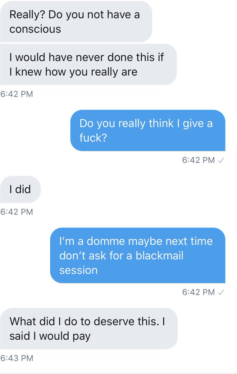 GoddessEmily29's tweet photo. Don’t ask for a blackmail session if you can’t handle it 😉 I take this shit very seriously . #blackmail #findom #FinancialDomination #brattydomme #cuck #EFDP https://t.co/VrXJRmOZCl
