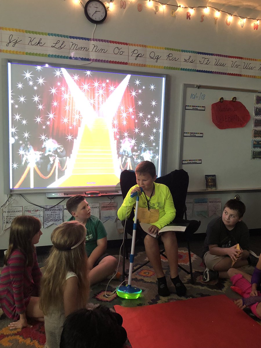 Keenanlions's tweet photo. Mrs. Brown had an author’s celebration today...red carpet style! #KESKidsMatter https://t.co/ErdsaNCKXh