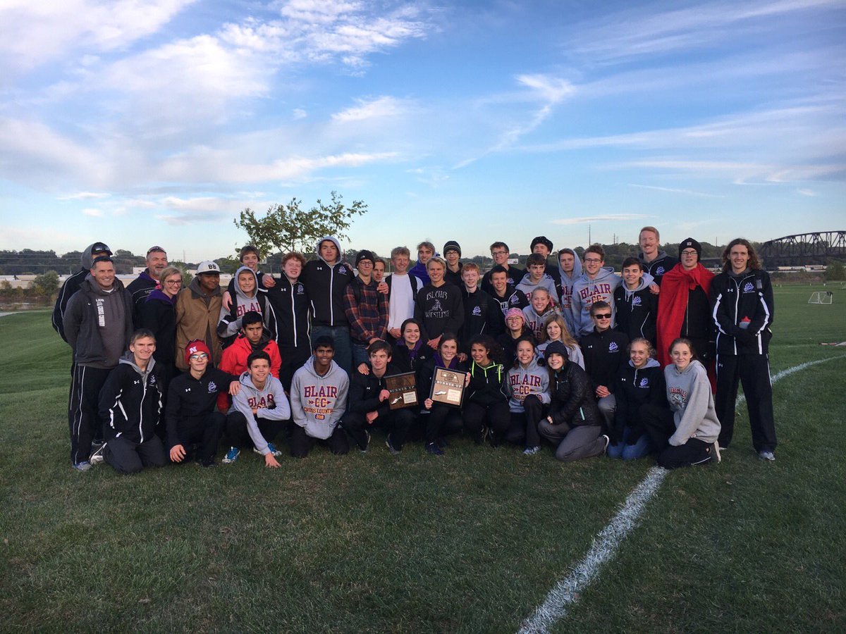 Coach_Soukup's tweet photo. Congrats to the @BHSBlair Cross Country team!!  Both boys and girls qualify for State at Kearney next week!!  #BlairBears #StateBound #NextStopKearney https://t.co/phZOfRx3Sm
