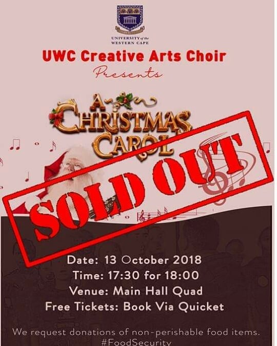 UWCArtsChoir's tweet photo. What A Time To Be Alive ๐ญ๐
The Love And Support Is Greatly Appreciated ๐, We Now Patiently Counting Hours Till The Most Anticipated Christmas Carol Concert In October ๐
๐ญ
It's A Date , See You There ๐๐
#UWCChoirFridays #UWCChoirRocks #FoodSecurity #ItsTimeToGive https://t.co/DMM9lWWqfN