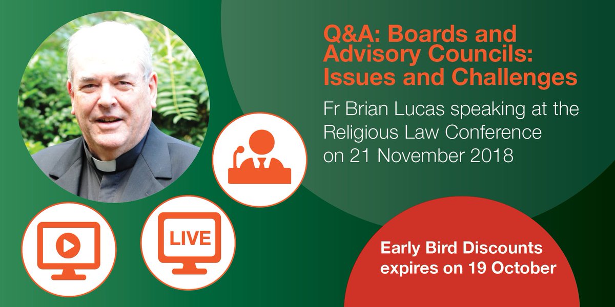 Legalwise_Aus's tweet photo. Leaders from #law #academia and #religion will come together to examine the intersection of #CanonLaw and #SecularLaw. Read our Q&amp;A w/ Fr Brian Lucas about 'Boards and Advisory Councils: Issues and Challenges' in the sector today https://t.co/EdJF7XQnAu https://t.co/4bj0gatLT3