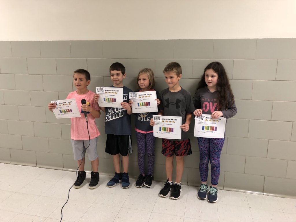 cworman_bhasd's tweet photo. These 4th and 5th grade students were selected by their teachers for being a great example of the character trait Respect during the month of September. Way to go! #respect #intermediateschool #bhasd #bhis https://t.co/kbvbVvDrBC