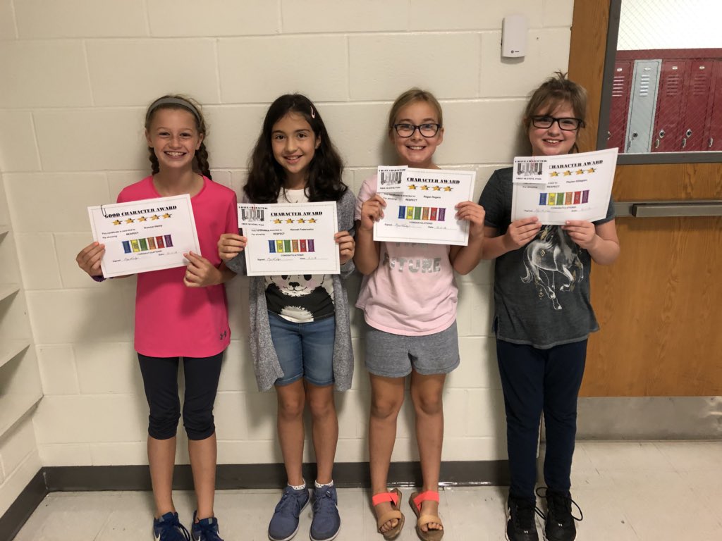 cworman_bhasd's tweet photo. These 4th and 5th grade students were selected by their teachers for being a great example of the character trait Respect during the month of September. Way to go! #respect #intermediateschool #bhasd #bhis https://t.co/kbvbVvDrBC
