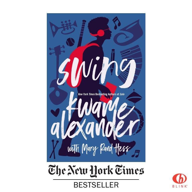 KMSKatieD's tweet photo. WOOOHOOO!!! No surprise that #swingbook has debuted at #4 on the New York Times BESTSELLER list!!! Way to go, @kwamealexander and @MaryRandHess!!! Another HOME RUN ⚾️ 🎶❤️👍👍 https://t.co/1OUX1rlBO9