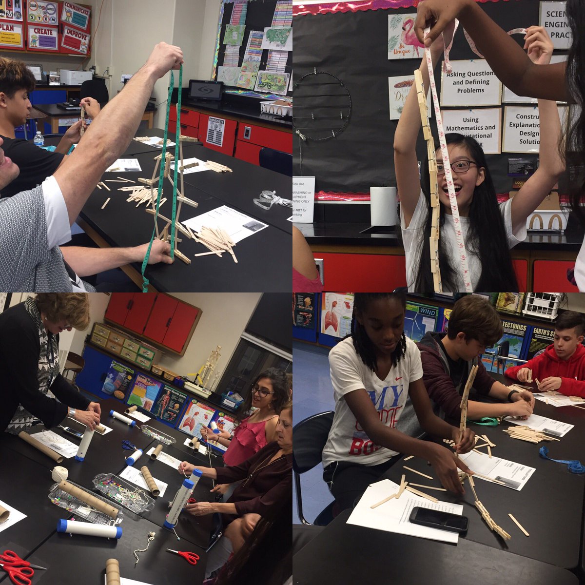 KNguyenScience's tweet photo. First annual Family MakerNight!@RMS_Pride #STEMchallenges #RMStweets https://t.co/kHDZ77sFz3