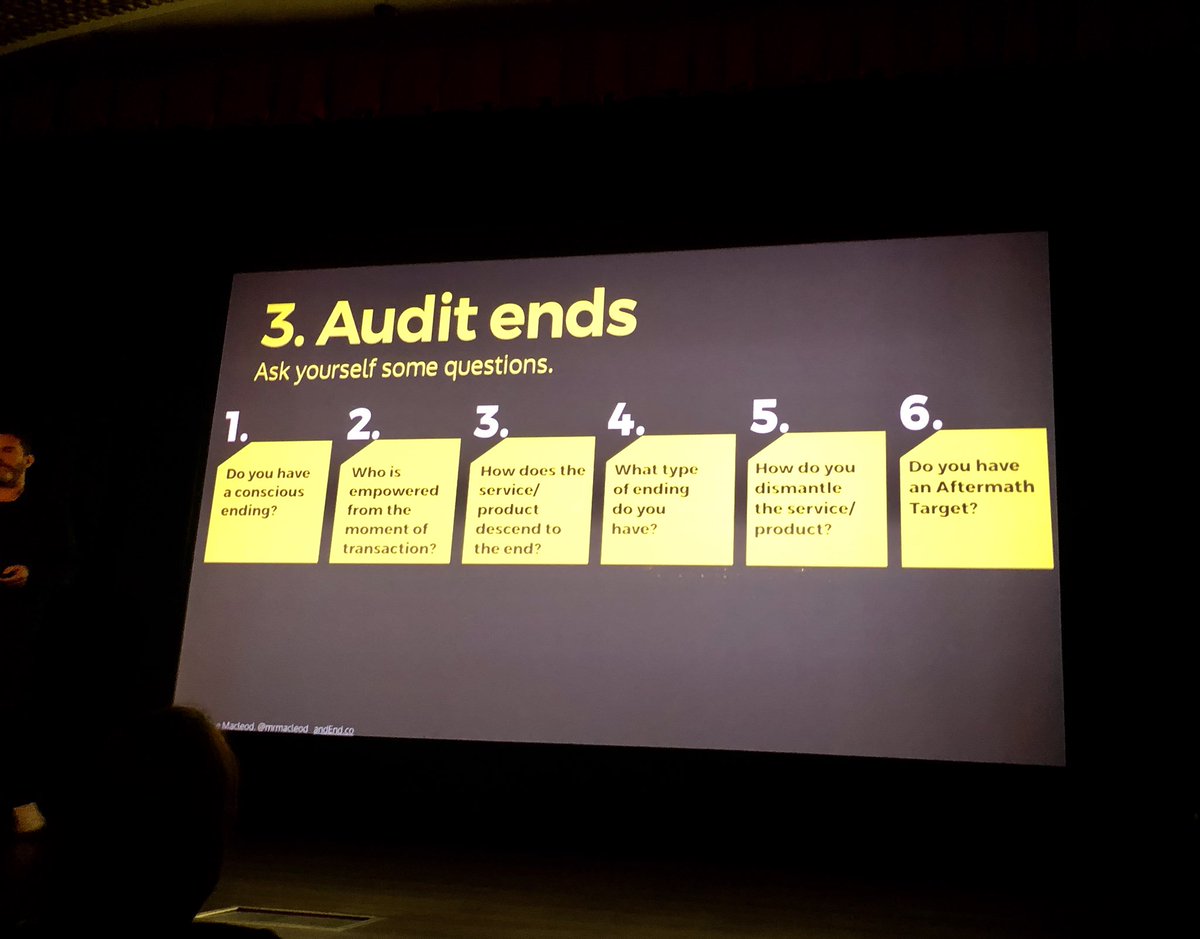 RachelMaiRM's tweet photo. Fascinating to hear @mrmacleod speak tonight on the importance of ends in the customer experience. What a wonderful world it would be for companies to include and further this intention into product efforts. #uxdesign #customerexperience #designthinking #AIGA @MADMuseum https://t.co/LksgNQ5bgG