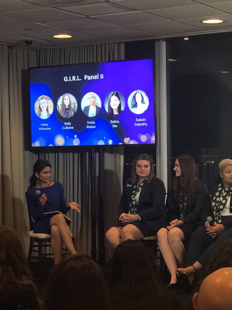 girlscouts's tweet photo. “We all have insecurities. But you have to know that what’s on the other side is much greater than any fear, so you have to be brave. If you don’t believe in yourself, who will?” -Haley, National Gold Award Girl Scout 💚 #IDG2018 #NGAGS https://t.co/f8CBNUMByj