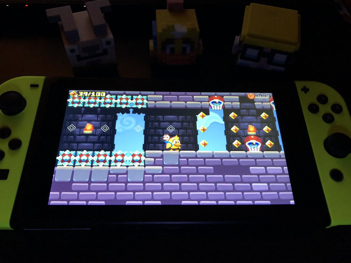 AtooiLLC's tweet photo. Gather around our Nintendo Switch for a sneak peek at Chicken Wiggle Workshop in-development, showing elements of new and old as we replace all pixel art with new HD art. Players will be able to toggle between HD art and pixel art at any time. ❤️🐣❤️ https://t.co/wVUa8doCYj