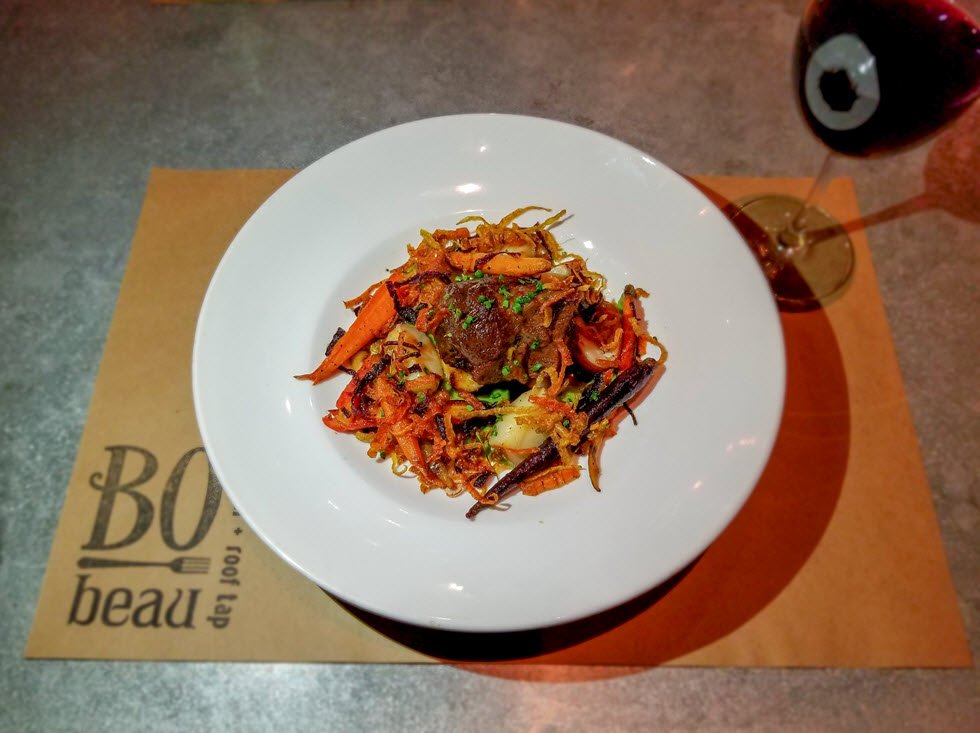 BObeaurooftap's tweet photo. Indulge in our Braised Beef Cheek tonight! #dinecrg #bobeaurooftap https://t.co/c7VlJa5PAY