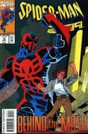 Hispanic Heritage Month. Day Twenty-Seven #108. CHARACTER. Created by Rick Leonardi & Peter David; Marvel's Spiderman 2099 first appeared in The Amazing Spiderman #365 (Aug. 1992). Miguel O'hara gets super-powers & battles corporate villainy a century from now!  @MexicanNerds