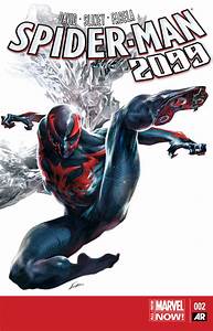 Hispanic Heritage Month. Day Twenty-Seven #108. CHARACTER. Created by Rick Leonardi & Peter David; Marvel's Spiderman 2099 first appeared in The Amazing Spiderman #365 (Aug. 1992). Miguel O'hara gets super-powers & battles corporate villainy a century from now!  @MexicanNerds