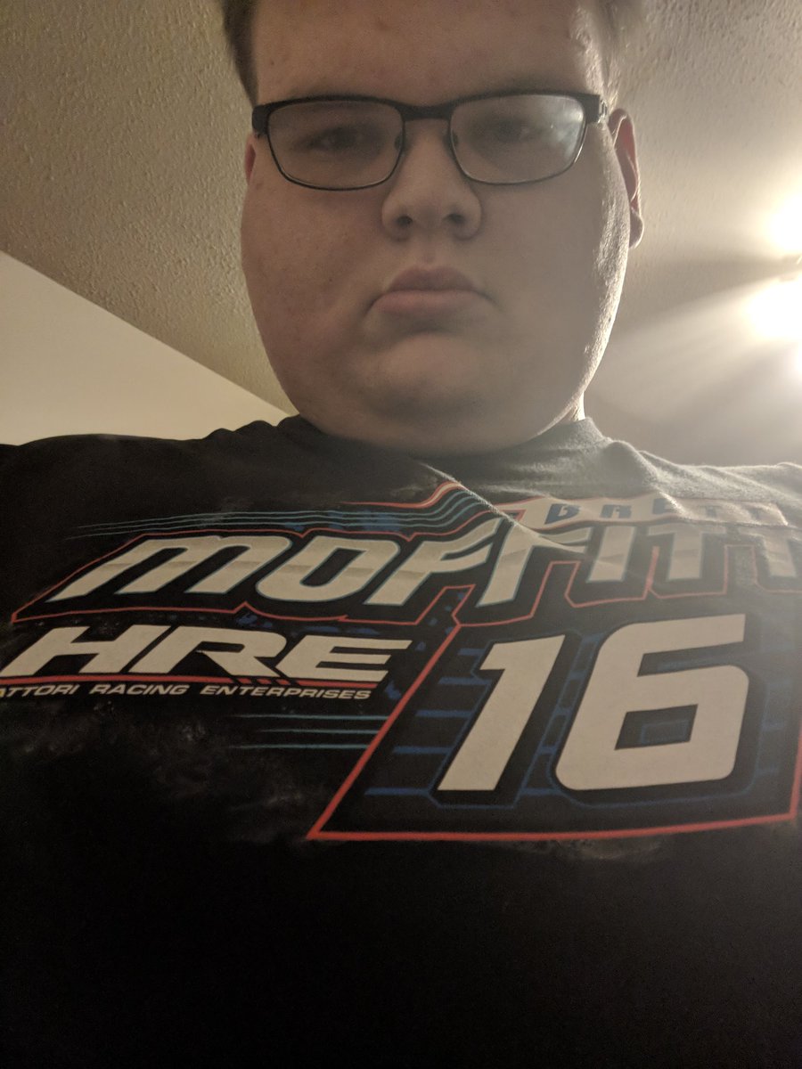 hjcarp29's tweet photo. @DirectDriverA #TeamDDA definitely love my Brett Moffitt shirt that I ordered best of luck to him and Hattori Racing for the final races of the season https://t.co/moPFaYyjIm