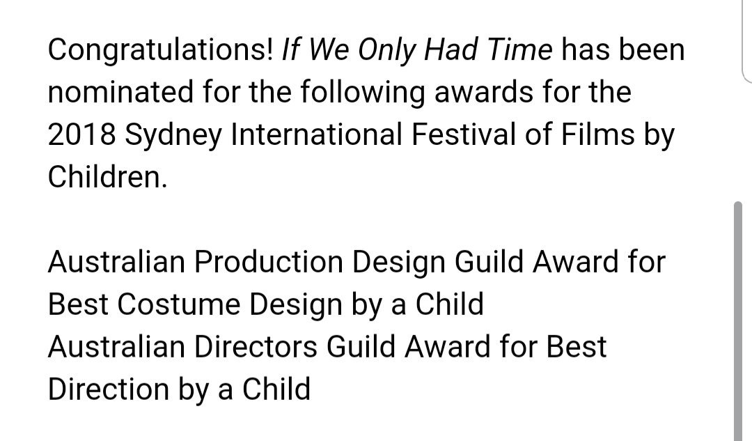 Congratulations to our talented students <a href="/OurSchoolWSPS/">William Stimson P.S.</a> for once again being nominated for awards in the @kidzflicks international film awards! <a href="/Sootz2/">Sootz</a> <a href="/MVeeteacher/">melissa vallorani</a>