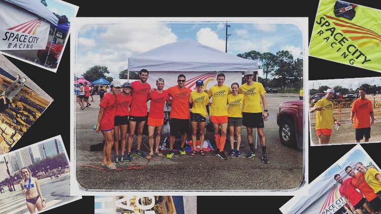 SpaceCityRacing's tweet photo. Thanks for the warm (and humid) welcoming this past weekend at our launch event 🚀 

We enjoyed our team introduction at the #SpaceCity10Miler while gathering around the live stream of @ChiMarathon! See you next weekend at the @houhalf as we gear up for @HoustonMarathon!

#RunHOU https://t.co/JR4ypA6TUp