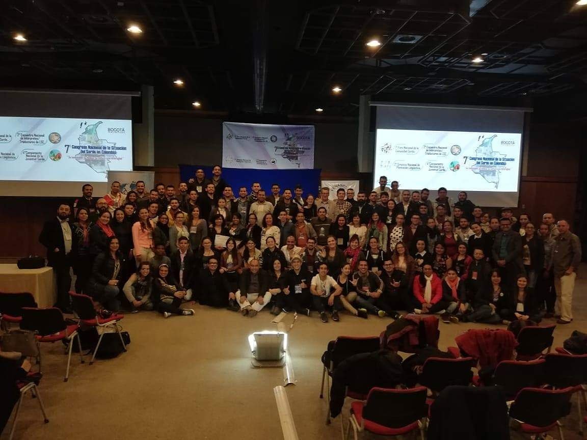 Y así cerramos nuestro evento, 2 encuentro nacional de Intérpretes y Traductores de lengua de señas colombiana (FENILC) junto al 1er foro Nacional de la comunidad Sorda (FENASCOL) en el marco del 7o congreso nacional de la comunidad Sorda en Colombia.